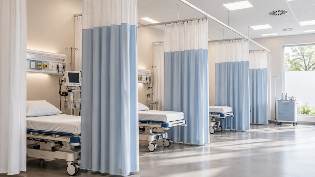 Cortinas para boxes de hospital BYP Estores